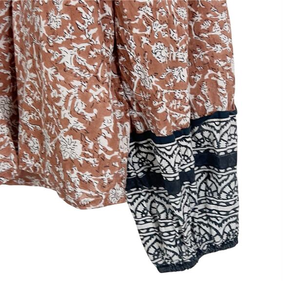 Cleobella Mauve Floral Print Nasir Blouse Top in Raja Size Small - Picture 4 of 8